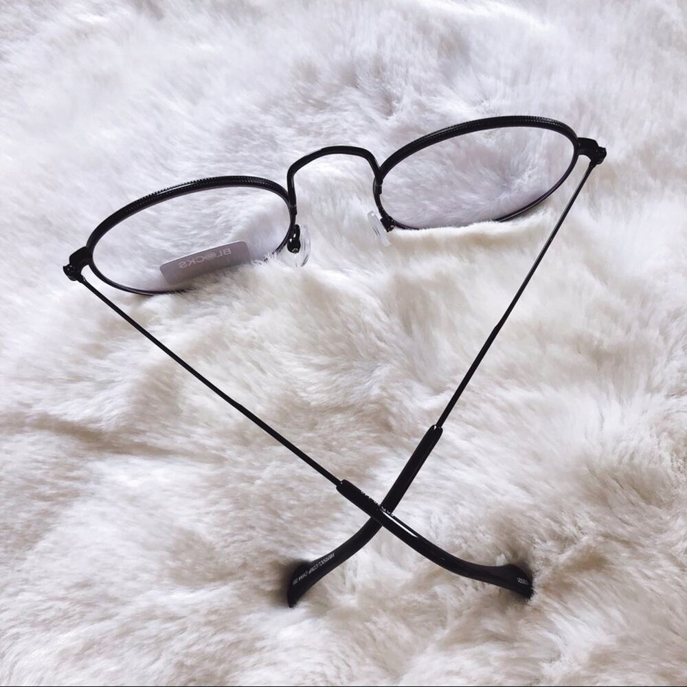 Mai Black Round Computer Blue Light Glasses - Picture 10 of 10